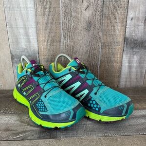 Womens Salomon X Mission 3 Teal Athletic Trail Running Sneakers Shoes Size 7 M